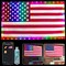 Smart Lighted American Flag, App Control 4th of July Decorations 3x5 FT Flag Lights DIY Color, Music Sync LED Light Up Patriotic Flags for Wall Bedroom, Memorial Day, Independence Day, Veterans Day